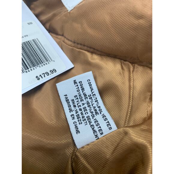 NWT New Walter Baker Womens Size 6 Metallic Gold Lined Tweed Mini Skirt - Picture 5 of 5